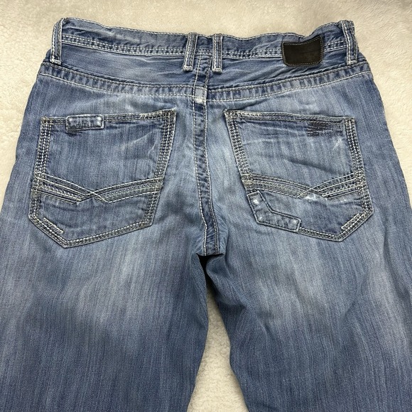 BKE Buckle Jeans Men 31x31 Blue Tyler Bootcut Stretch Denim Distressed "Read" - Picture 13 of 16